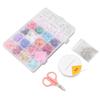 Jewelry Beads Kit Portable Colorful Letter Beads DIY Glass Seed Beads Set for Craft Bracelet Necklace Making