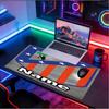 Custom Name Personalized football team Pattern Mousepad, Laptop PC Desk Mat, Decorative Desk Mat for Home Keyboard Pad Gift