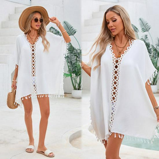 2025 Women's Plus Size Ribbed V-neck Strappy Knit Dress - Casual and Stylish