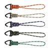 Paracord Lanyard For Keys Paracord Carabiner Keychain Quick Release Triangle Buckle Lock Clip Hook Strap Clasp For Outdoor