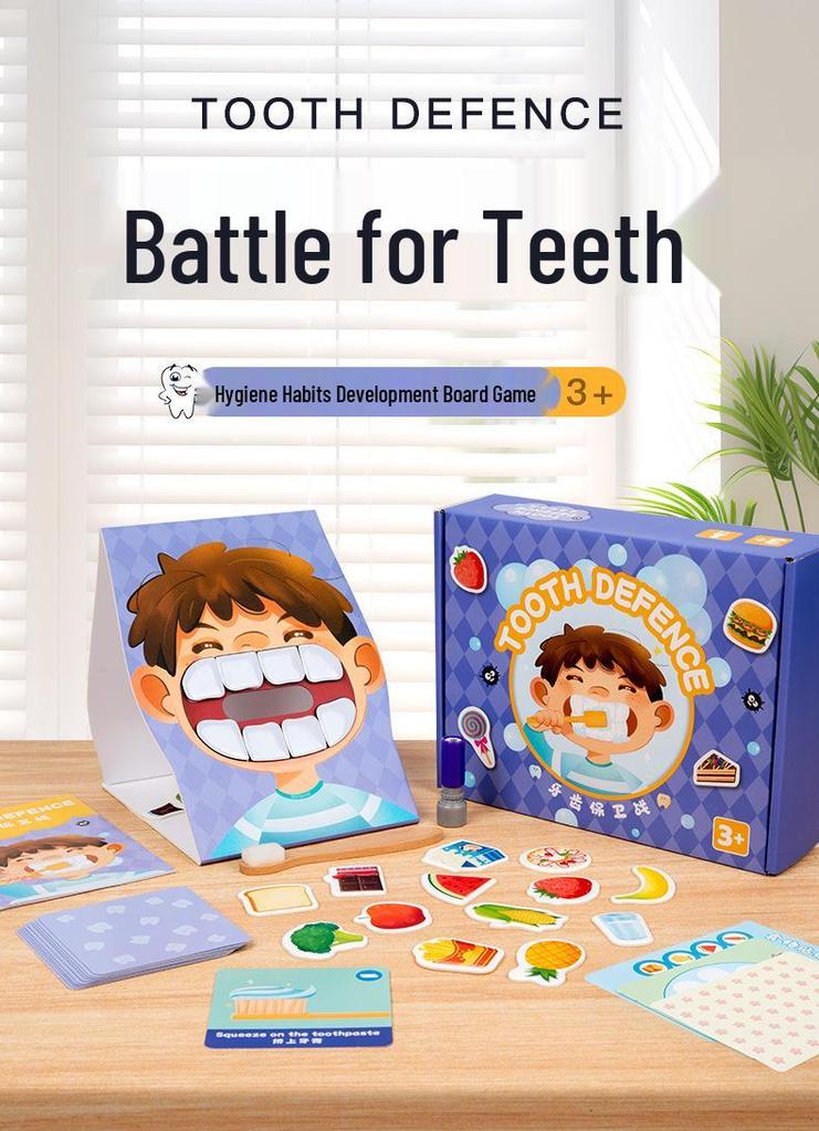 Tooth Brushing Habit Educational Board Game for Kids 3+ | Early Learning and Hand-Eye Coordination Toy