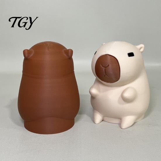 Capybara Anhängerkupplungsabdeckung 3D Gedruckte Anhängerkupplungskappe, Dekorative Anhänger Staubkappe, 50mm Anhänger Schutz, Wohnmobil LKW Zubehör Geländewagen
