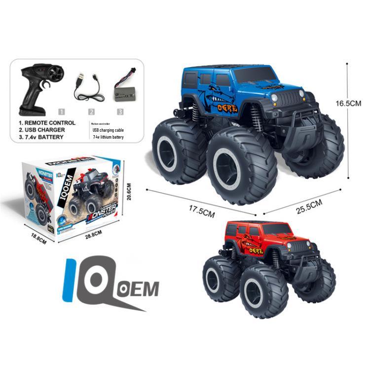 

IQ0EM Amphibious Off-Road Stunt RC Car: High-Speed Big Foot, Drifting Climber