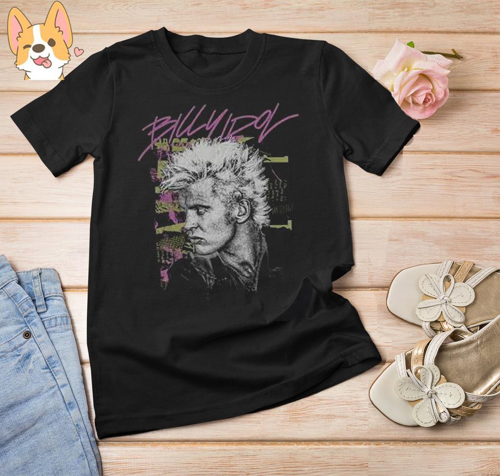 New Items Billy Idol Singer Unisex Full Size Black Unisex Shirt NZ408
