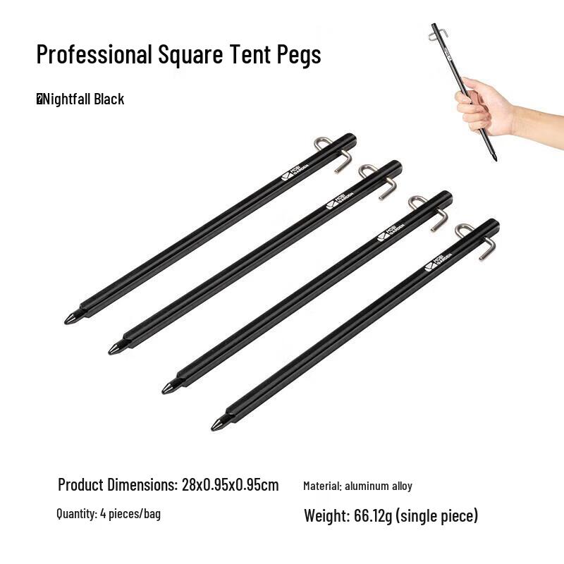 Mobi Garden Aluminum Camping Tent Stakes & Poles