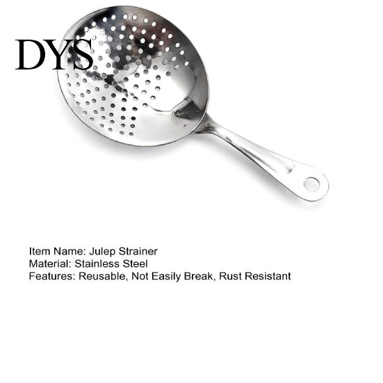 Julep Strainer Spoon Save Time Stainless Steel Handheld Portable Cocktail Kitchen Gadget
