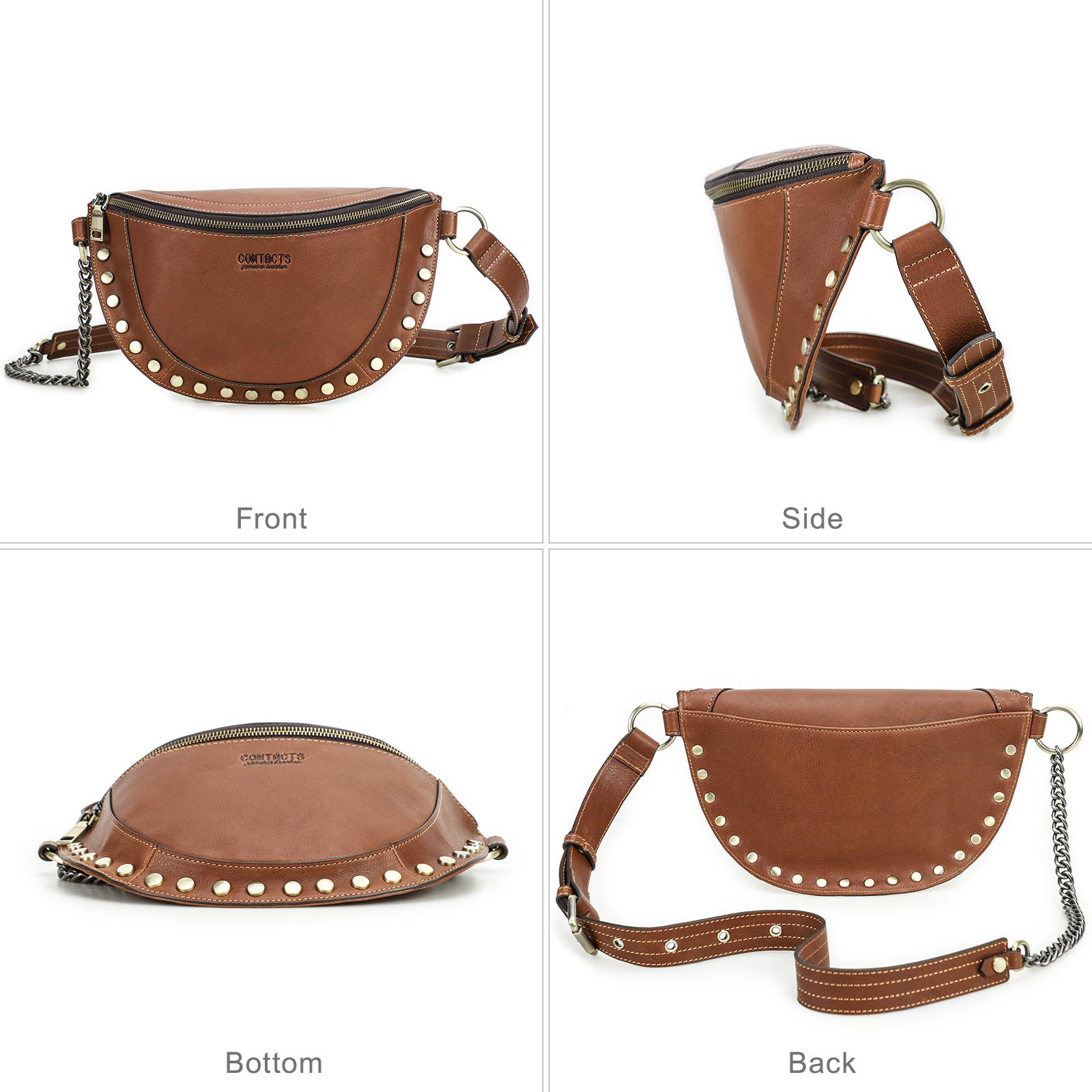 CONTACT S Женские поясные сумки из натуральной кожи Роскошные дизайнерские поясные сумки — фото 7