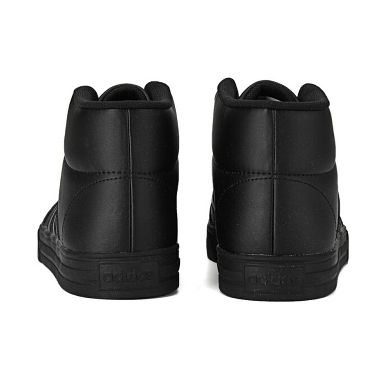 Adidas Neo Vs Set Mid Synthetic Leather Casual Shoes With Cushioning And Durability High-Top Sneakers Men Sneakers Black FY3043