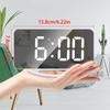 Mirror Multifunctional Alarm Clock Intelligent Makeup Mirror Clock Simple Desk Automatic Photosensitive Electronic Table Clock