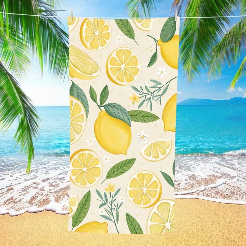 Frische Ananas Monstera Tropisches Blatt Strandtuch Weich Schnelltrocknend Sandfestes Handtuch Hawaiianischer Strand Pool Urlaub