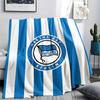 1PC Hertha BSC Patterned Flannel Blanket Suitable For All Seasons for Home Decor Warmth and Comfort Gifts Holiday Present