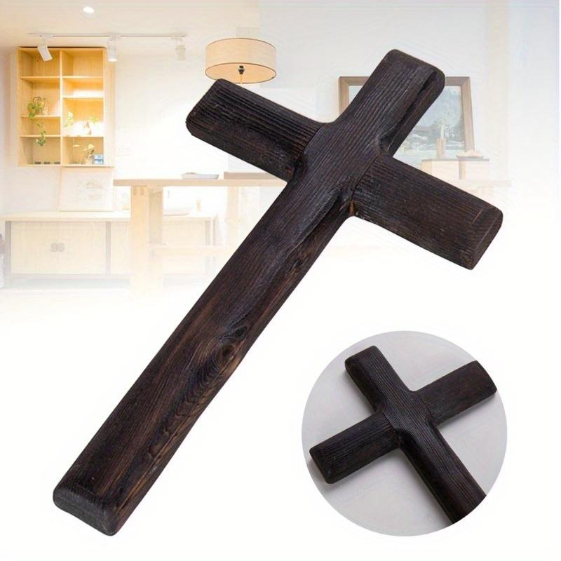 Ornamente Agățate Crucifix Catolic Montat pe Perete Cruci de Lemn Petrecere Meditație Birou Cadouri Meșteșuguri Sincer Isus Hristos Solid