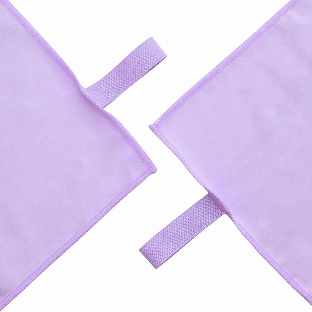 Sports Towel Set 2 pcs Purple Fabric