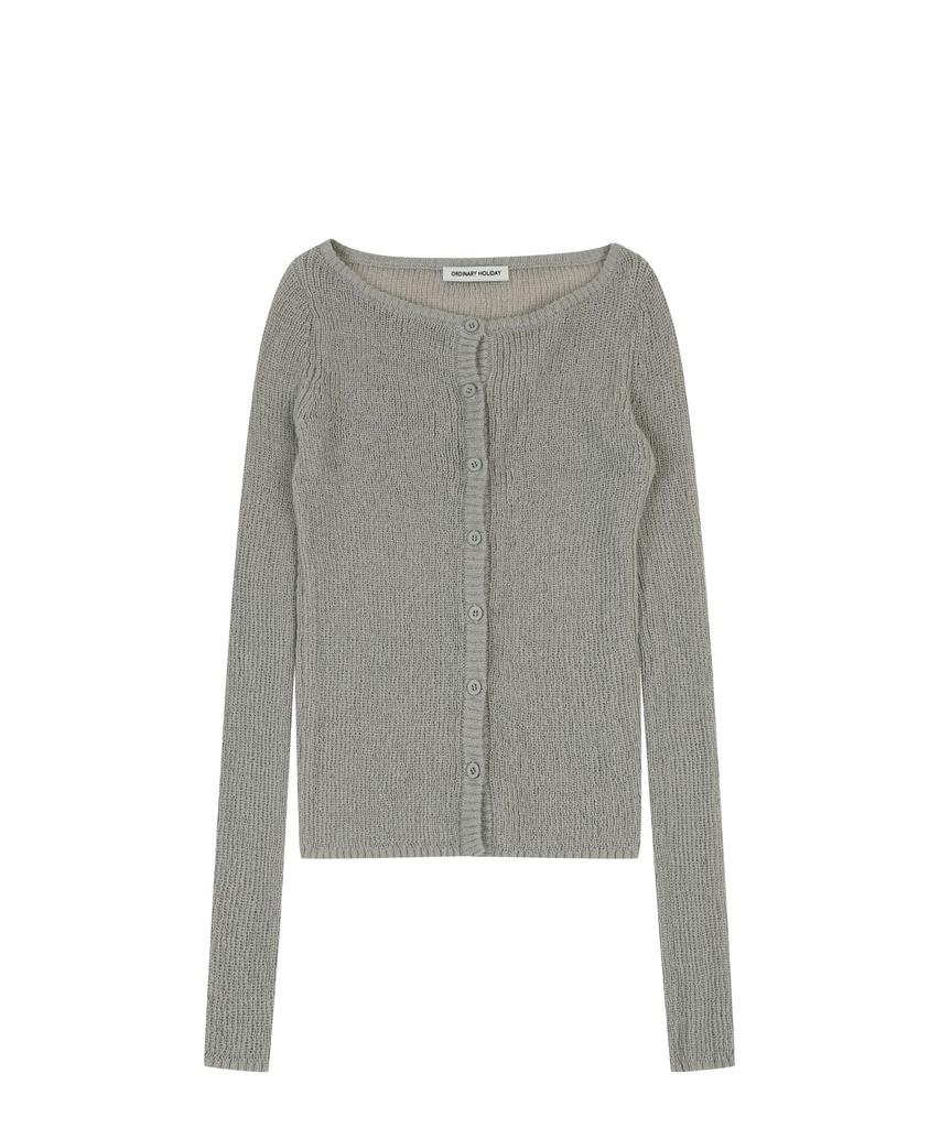 ORDINARY HOLIDAY Layered Halter Knit Set [Gray]