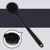 Anti-Slip Bath Soft Back Brush Long Handle Silicone Exfoliator Tool  Home