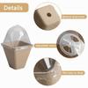 Biodegradable Nursery Home Seedling Pot With Aerated Lid