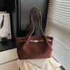 Suede Bag Women's Large Capacity Autumn and Winter Niche Retro Shoulder Bag Portable Tote Bag