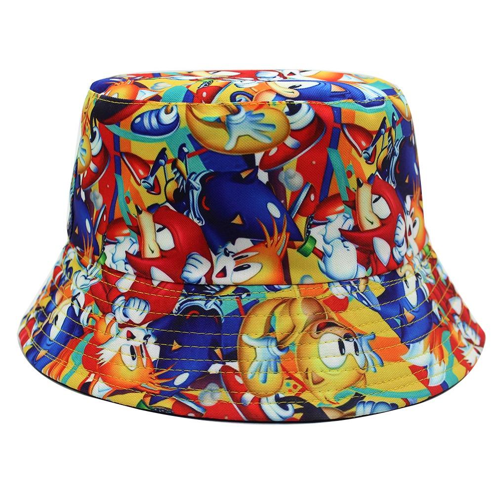 Super Mario Anime Game Mario Print Fisherman Hat Unisex Sunshade Bucket Hat