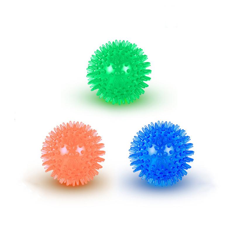 3/6 buc Minge de mestecat cu țepi scârțâitoare pentru câini pisici TPR Durabilă Jucărie de antrenament pentru dentiție Interactivă Curățare dinți animale de companie Minge pentru animale de companie ecologică