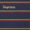 Supreme Washed Stripe Polo Navy