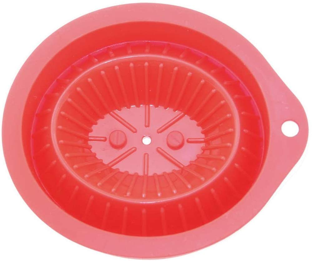 World Create ViV Silicone Dripper 60003 Foldable Coffee Filter Red 4-Cup Heat Resistant Reusable Pour Over Camping Brewer 15.5cm