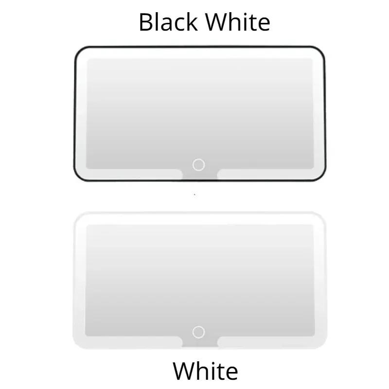 LED-Lichtmodus, stufenlos dimmbarer Kosmetikspiegel für Sonnenblenden, wiederaufladbarer Kosmetikspiegel mit Berührungssensor, praktischer Kosmetikspiegel fürs Auto