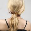 5 Stück Zarte Bananen-Haarspange mit Leopardenmuster für Damen Rutschfester Halt Praktisches Kunststoff-Haaraccessoire für dünnes Haar