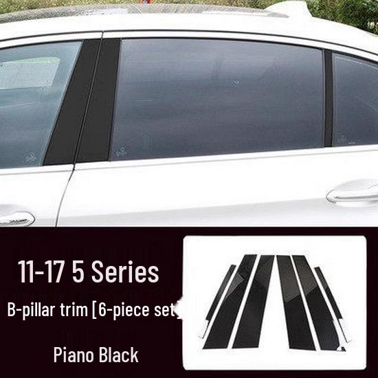 Black Window Trim & Door Frame Strip for BMW 3, 5 Series, X3, X5, X6 - Decorative Black Warrior Edition.