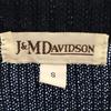 J&M Davidson Long Sleeve Cotton Knit Cardigan S Navy Women Used