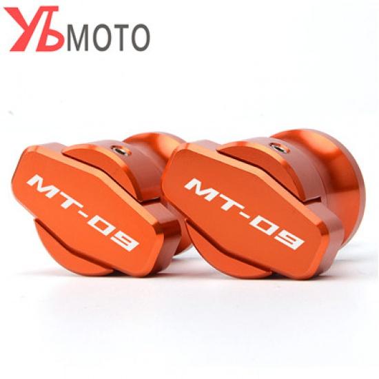 MT09 2022 аксессуары для мотоциклов, 6 мм, алюминиевые катушки с ЧПУ, подставка, винты, слайдер для YAMAHA MT 09 оранжевый