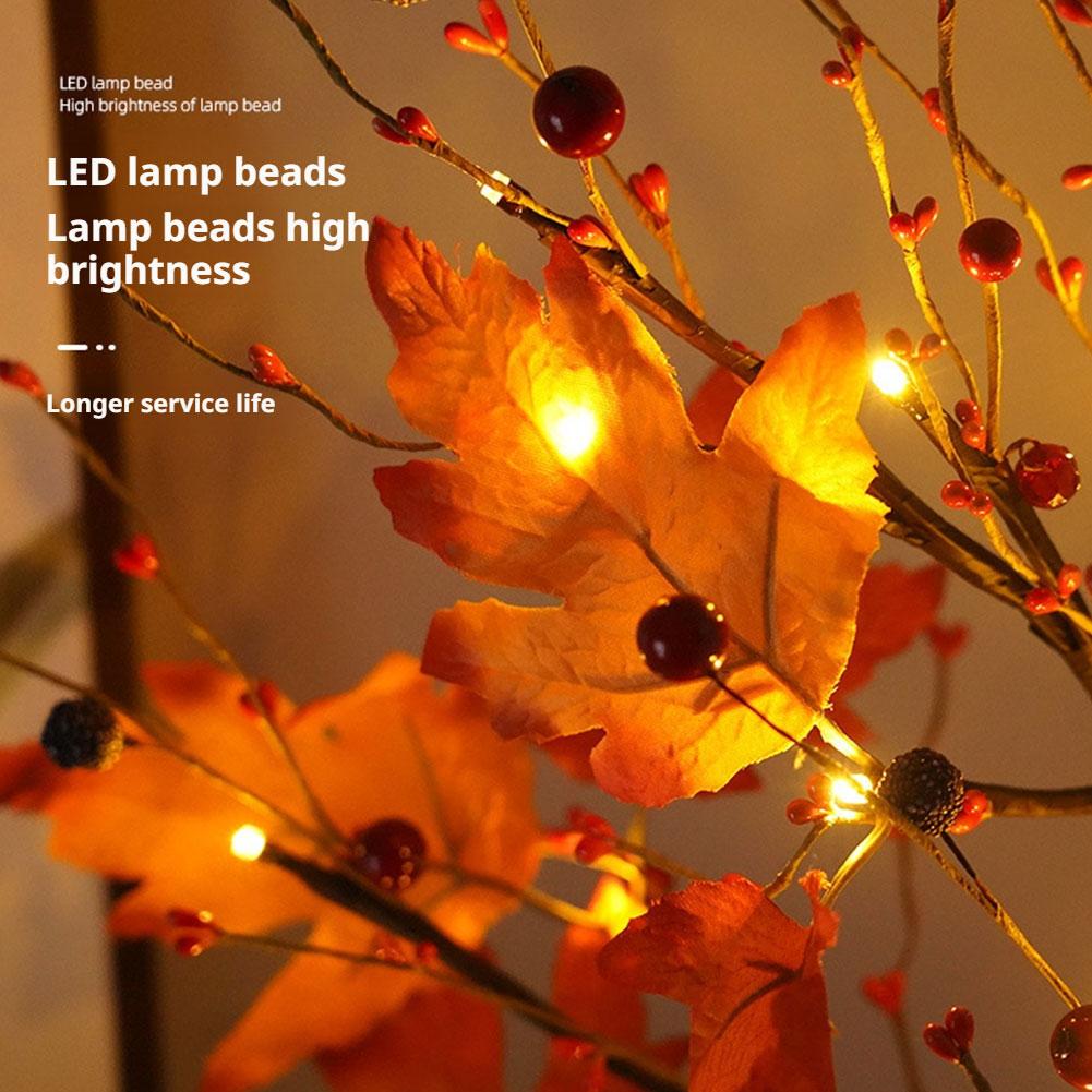 LED Artificial Black Birch Tree Light DIY Branches Table Lamp For Fall Gifts Home Bedroom Holiday Party Halloween Decor