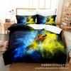 3D Digital Printing Bedding Four-Piece Set Three-Piece Set Parrot Bed Sheet Quilt Pillow