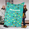 Personalized Custom Name Blanket - Animal Crossing Print Design,Blanket for Sofa,Bed,Travel,Camping - Soft and Warm, Great Gift