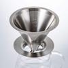 HARIO Double Mesh Metal Dripper 1-4 Cups Hairline Silver Stainless Steel DMD-02-HSV