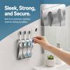 Silver Toothbrush Organizer Stainless Steel Razor stand Toothbrush Holder  Bathroom Washroom