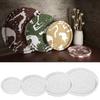Silicone Plate Molds Silicone Fruit Tray Molds Round Epoxy Resin Casting Molds Suitable for Resin Casting Art Crafts