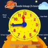 Elementary School Math Teaching Clock - 10 Cm, Two & Three-Hand Linkage