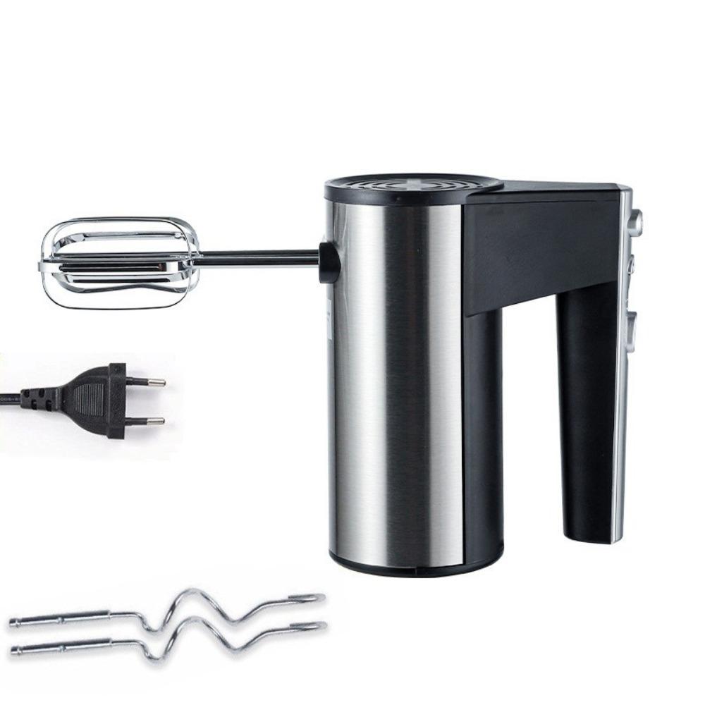 

Adjustable Speed Automatic Egg Whisk with Replacement Head Electric Milk Frother Dough EU 2-pin Plug