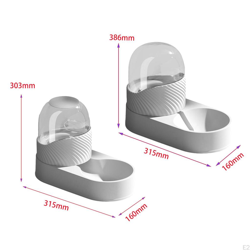 2 in 1 Cat Food Water Dispenser, Automatic And Watering Set for Pets