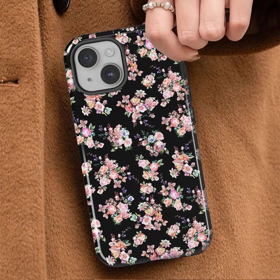 Coque Souple Capa pour Apple iPhone 17 16e 12 14 XS XR 13 15 Plus Pro Max 16 Air 11 Rétro Petite Fleur Mode
