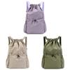 Zaino Sportivo Coulisse in Poliestere Per Uomini Donne Viaggio Outdoor Leggero Impermeabile Borsa Portaoggetti