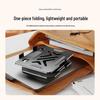 2025 Rotatable & Foldable Laptop Riser: Alloy Heat-Dissipation Stand with Flat, Rotating Monitor Feature.