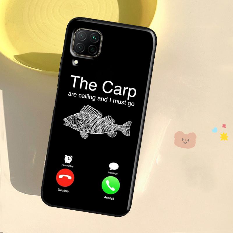 Carp Fish Fishing rod Hook Case For Huawei Honor X8 X7a X8a X9a 50 70 90 Magic5 Lite P20 P40 P60 P30 Pro Nova 9 Cover