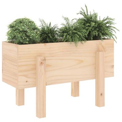 Plant Pot 62x30x38 Cm Solid Pine Wood