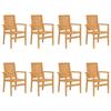 VidaXL Ensemble à dîner de jardin 9 pcs Bois de teck solide 3157922