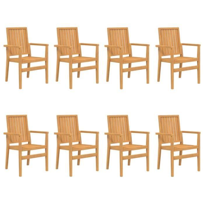 VidaXL Ensemble à dîner de jardin 9 pcs Bois de teck solide 3157922