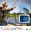 Christmas Countdown Calendar Realistic Portable Bait 24 Days Fishing Countdown Set For Party Travel Activities Gathering Outdoor