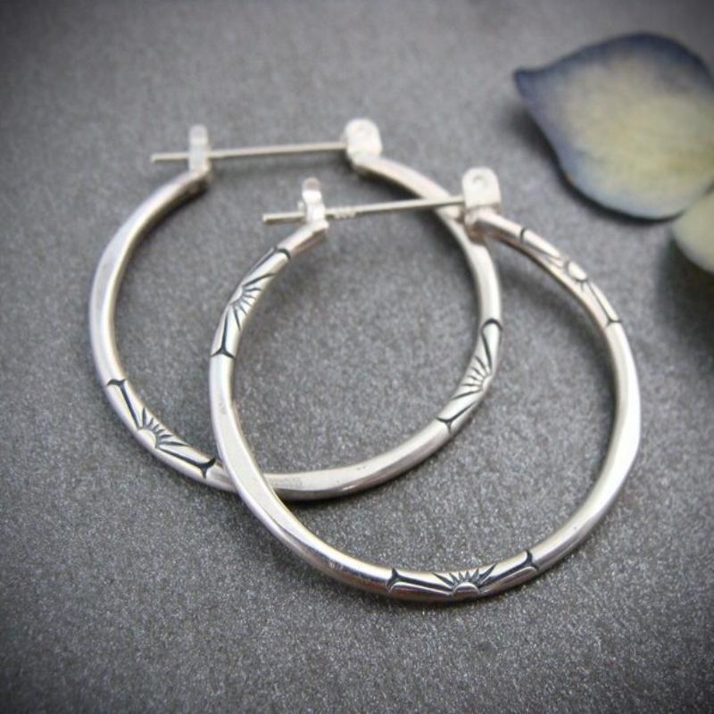 Minimalist Vintage Big Round Hoop Earrings For Women Retro Hook Dangle Earrings Wedding Party Jewelry Gift
