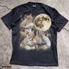 Squirrels Howling Full Moon Graphic T-Shirt, Nature Lover Forest Animals Tee