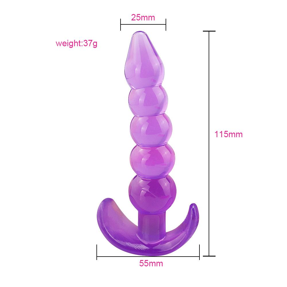 Měkké silikonové anální kolíky pro začátečníky Anální stimulátor Trenér Sex Play Hračka pro ženy Páry Masáž bodu G Unisex sex